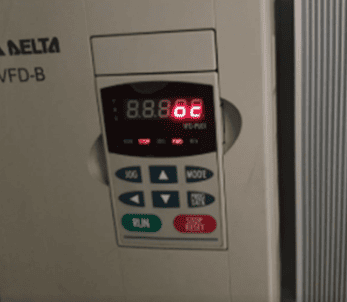 Lỗi biến tần báo OC