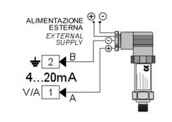 Cách đấu cảm biến áp suấ 4 dây