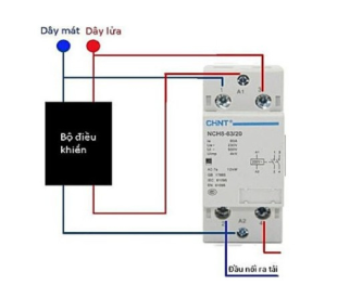 Cách đấu contactor 1 pha