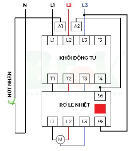 Cách đấu contactor 3 pah