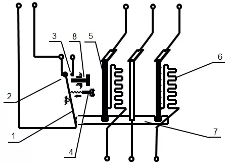 Cấu tạo Rơ le nhiệt (Relay nhiệt, Rơle nhiệt)