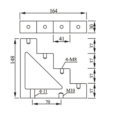 Kích thước sứ đỡ thanh cái CT4-40, sứ tầng - sứ bậc thang